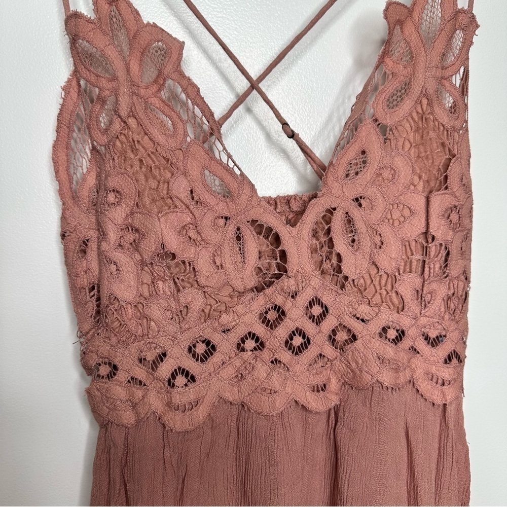Free People Adela Lace Slip Dress Rose Size XS NWT - Picture 4 of 8